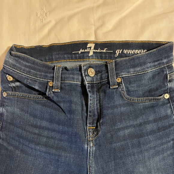For All Man Kind 7 Jeans Gwenevere, Size 25, Dark Blue Wash - Picture 3 of 5